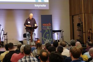 Andrew Heard speaking at the Reach Conference 2026