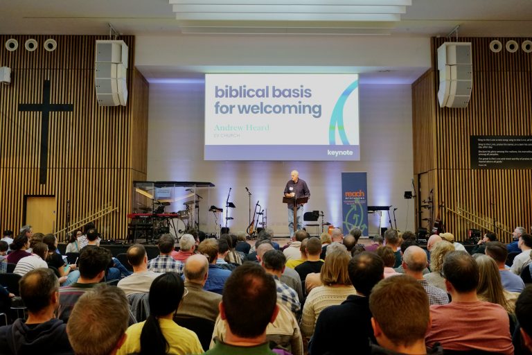 Andrew Heard speaking at the Reach Ministries Conference