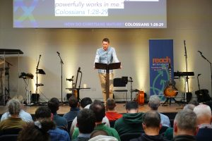 Dave Gobbett speaking at the Reach Conference 2026